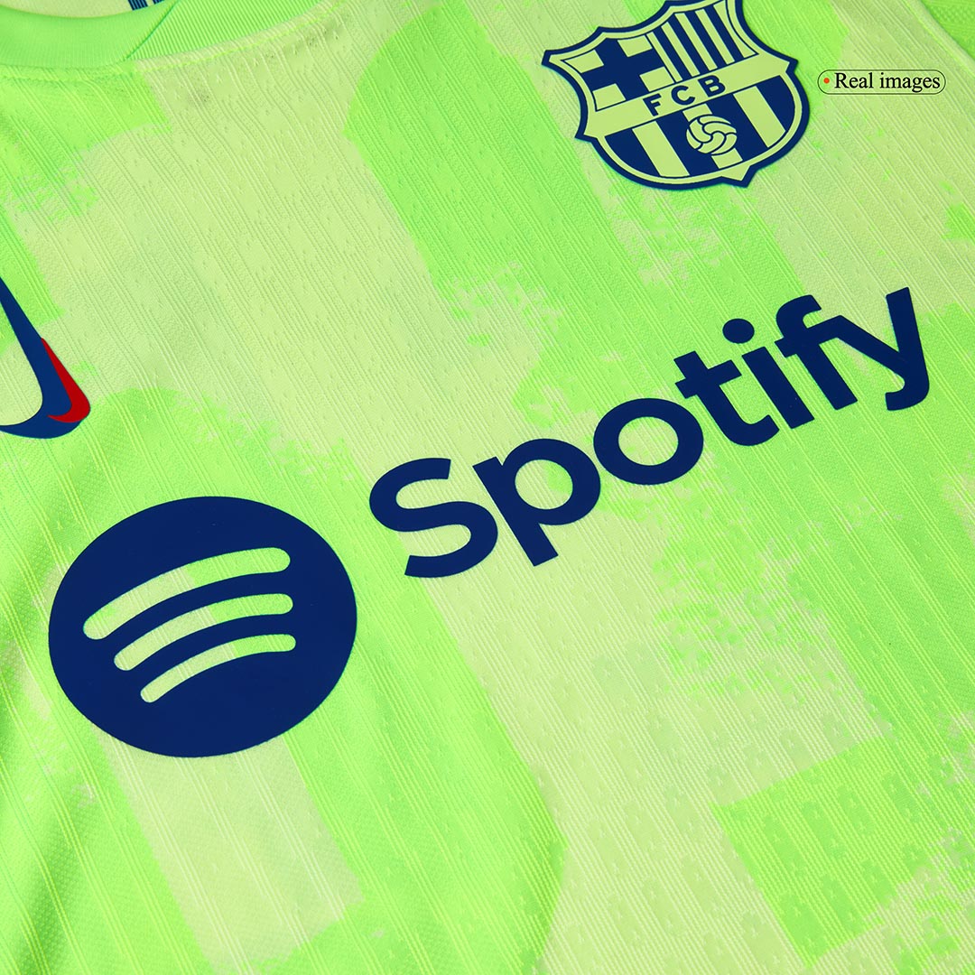 Player Version LAMINE YAMAL #19 Barcelona Third Away Soccer Jersey 2024/25- UCL?Spotify Logo Without Text? Top Soccer Jerseys Store