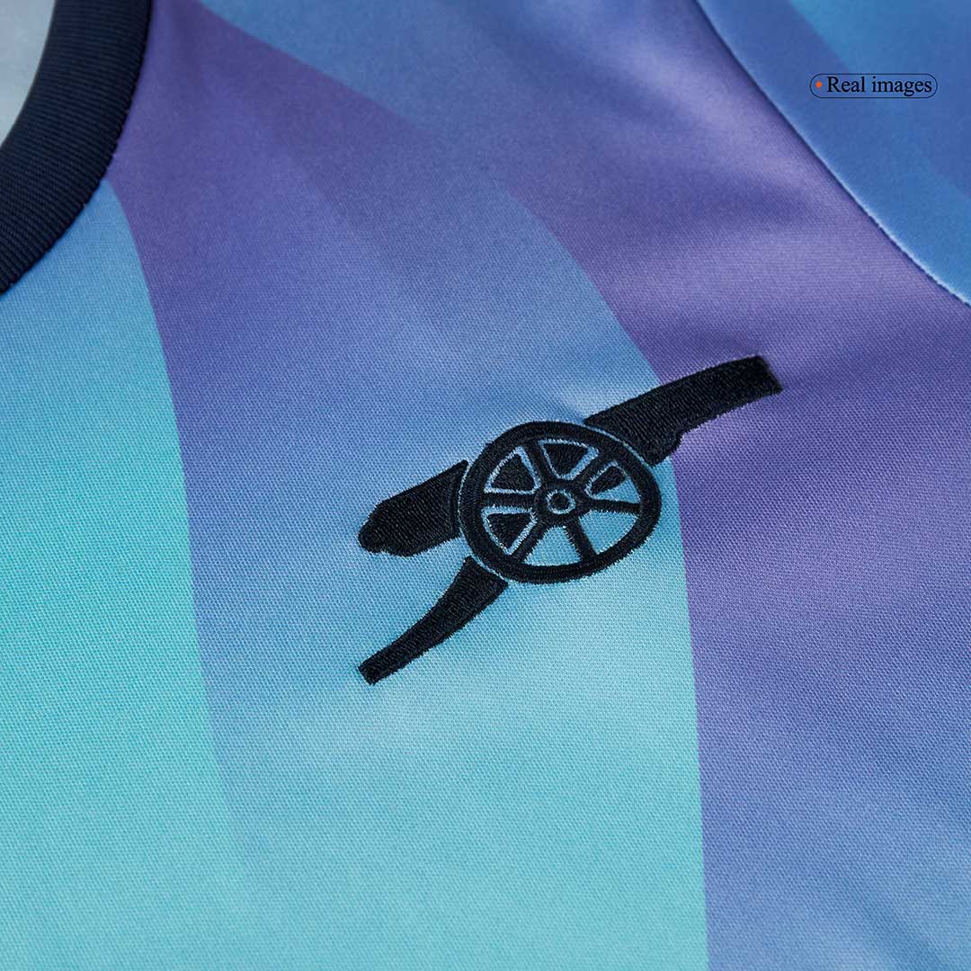 Kid's Arsenal Third Away Soccer Jersey Kit(Jersey+Shorts) 2024/25 Top Soccer Jerseys Store