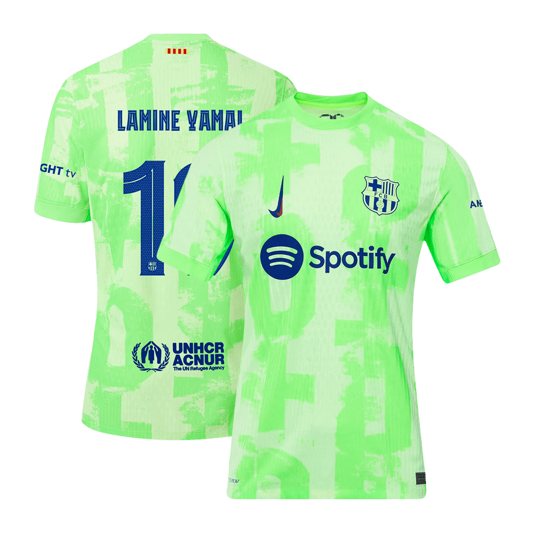 Player Version LAMINE YAMAL #19 Barcelona Third Away Soccer Jersey 2024/25 - UCL Top Soccer Jerseys Store