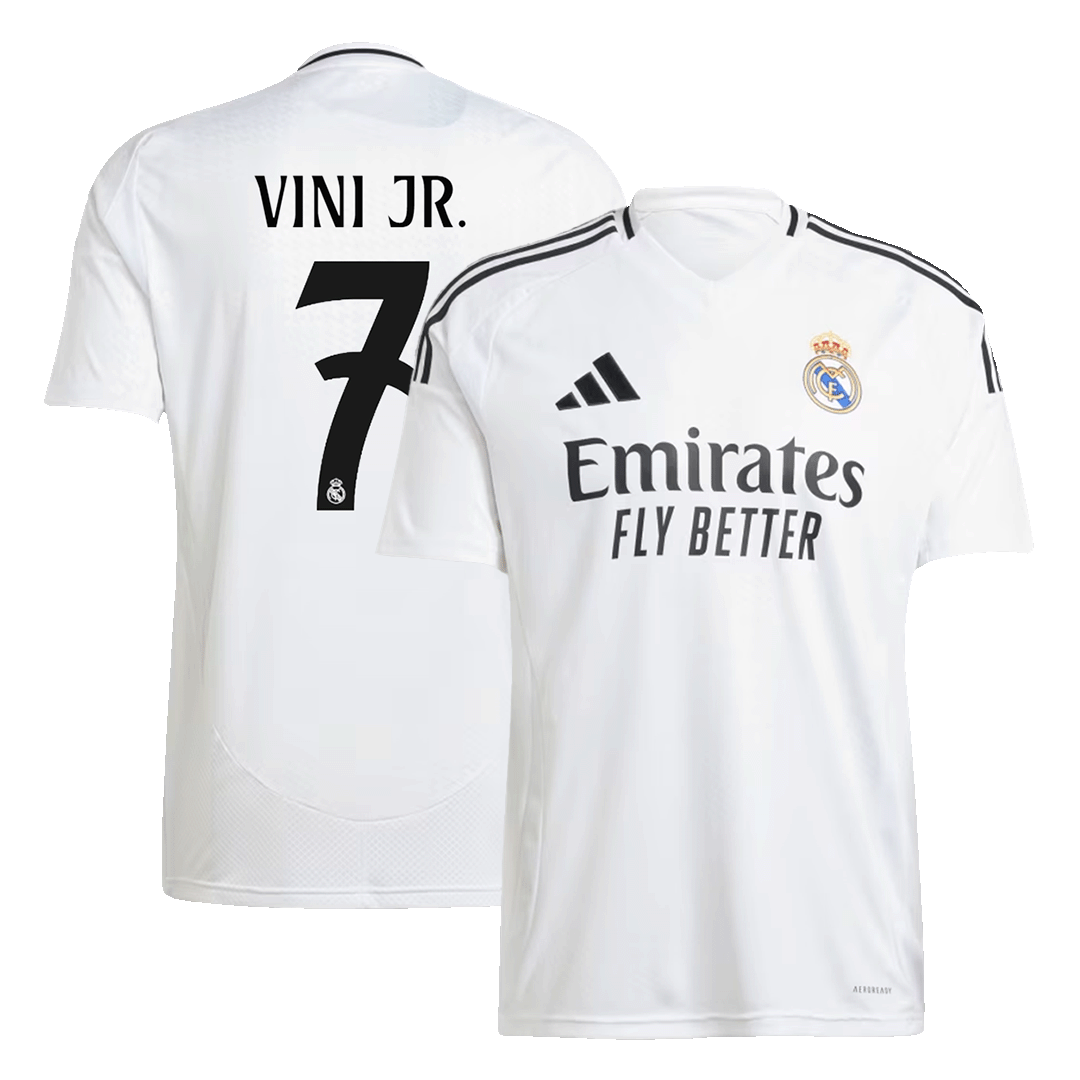 VINI JR. #7 Real Madrid Home Soccer Jersey 2024/25 Top Soccer Jerseys Store