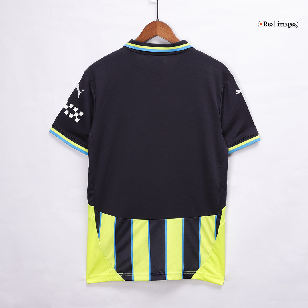 Manchester City Away Soccer Jersey Kit(Jersey+Shorts+Socks) 2024/25 Top Soccer Jerseys Store