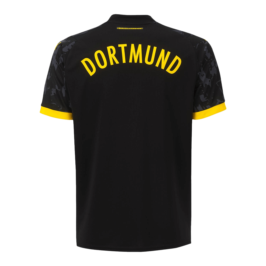 Kid's Borussia Dortmund Away Soccer Jersey Kit(Jersey+Shorts) 2023/24 Top Soccer Jerseys Store