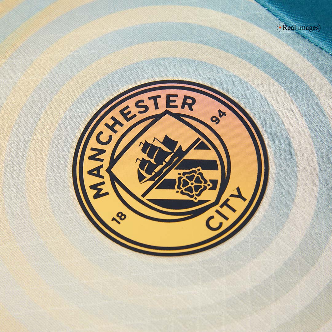 Player Version HAALAND #9 Manchester City Fourth Away Soccer Jersey 2024/25- Definitely City (UCL) Top Soccer Jerseys Store