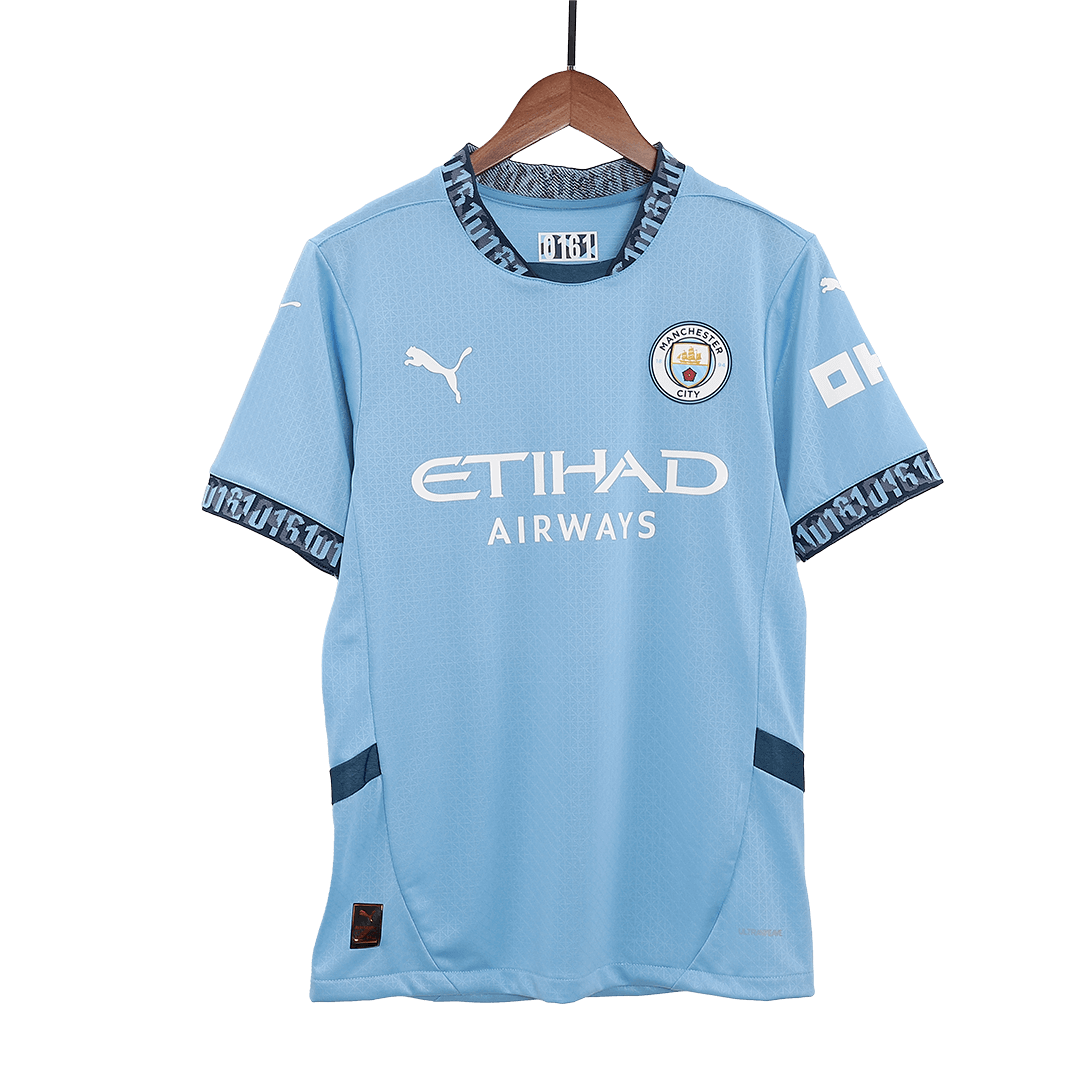 Player Version Manchester City Home Soccer Jersey 2024/25 Top Soccer Jerseys Store