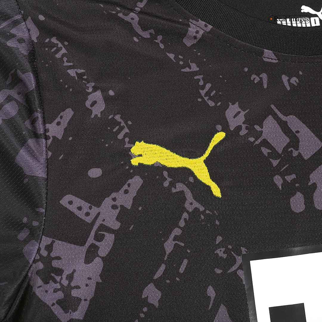 Kid's Borussia Dortmund Away Soccer Jersey Kit(Jersey+Shorts) 2023/24 Top Soccer Jerseys Store