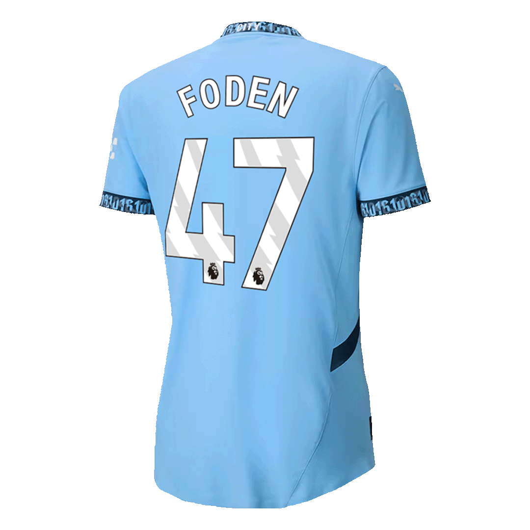 Player Version FODEN #47 Manchester City Home Soccer Jersey 2024/25 Top Soccer Jerseys Store