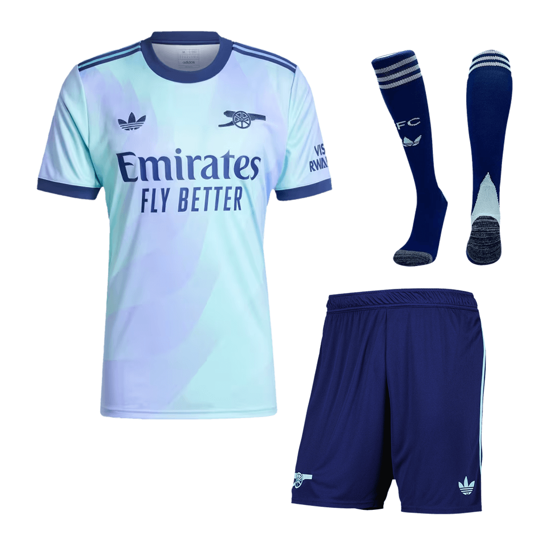 Arsenal Third Away Soccer Jersey Kit(Jersey+Shorts+Socks) 2024/25 Top Soccer Jerseys Store