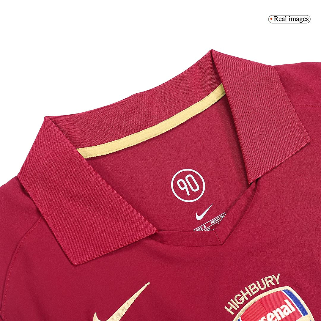 Retro BERGKAMP #10 2005/06 Arsenal Home Soccer Jersey Top Soccer Jerseys Store