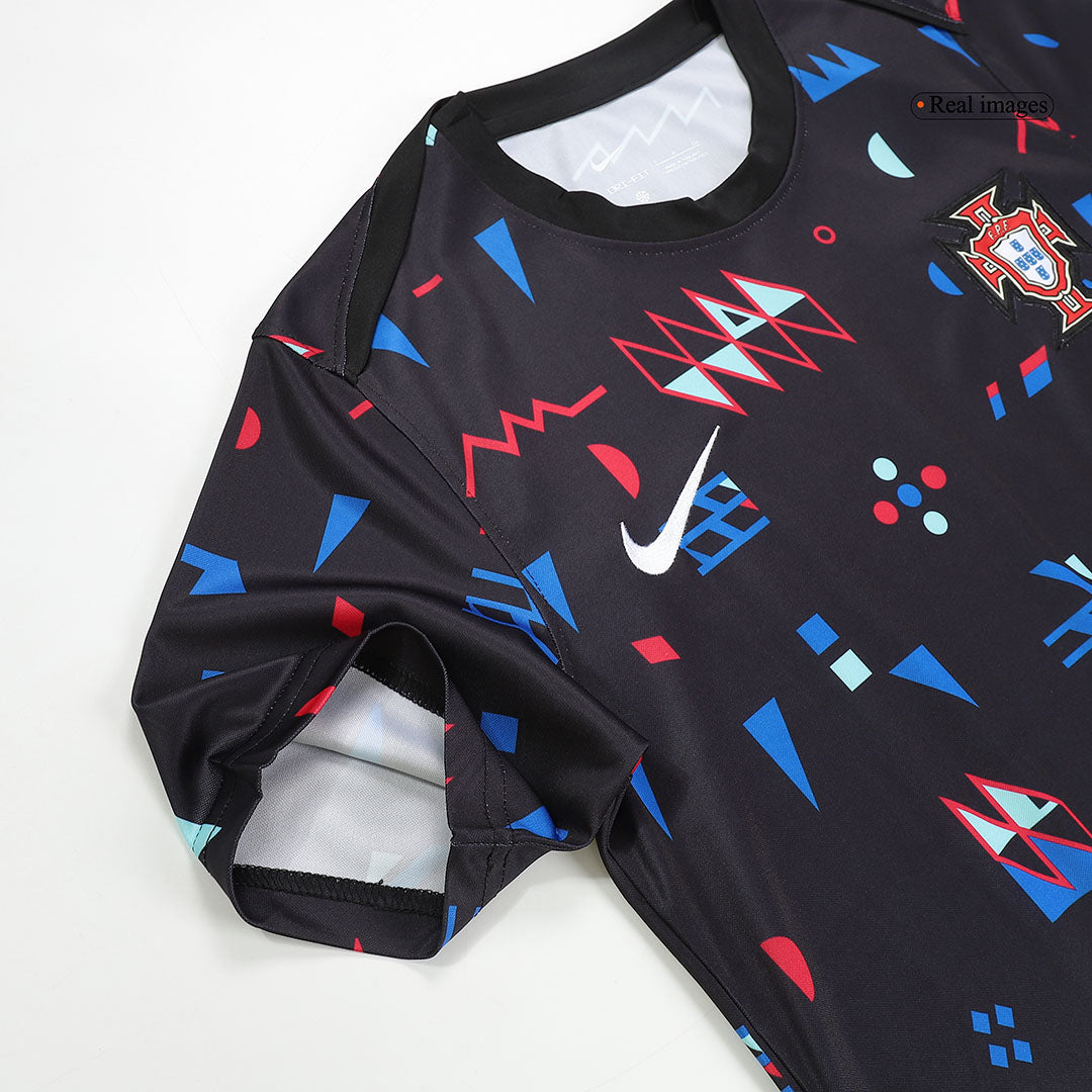 Męska koszulka Portugal przed meczem piłkarskim Euro 2024 Pro Koszulki Pilkar Skie