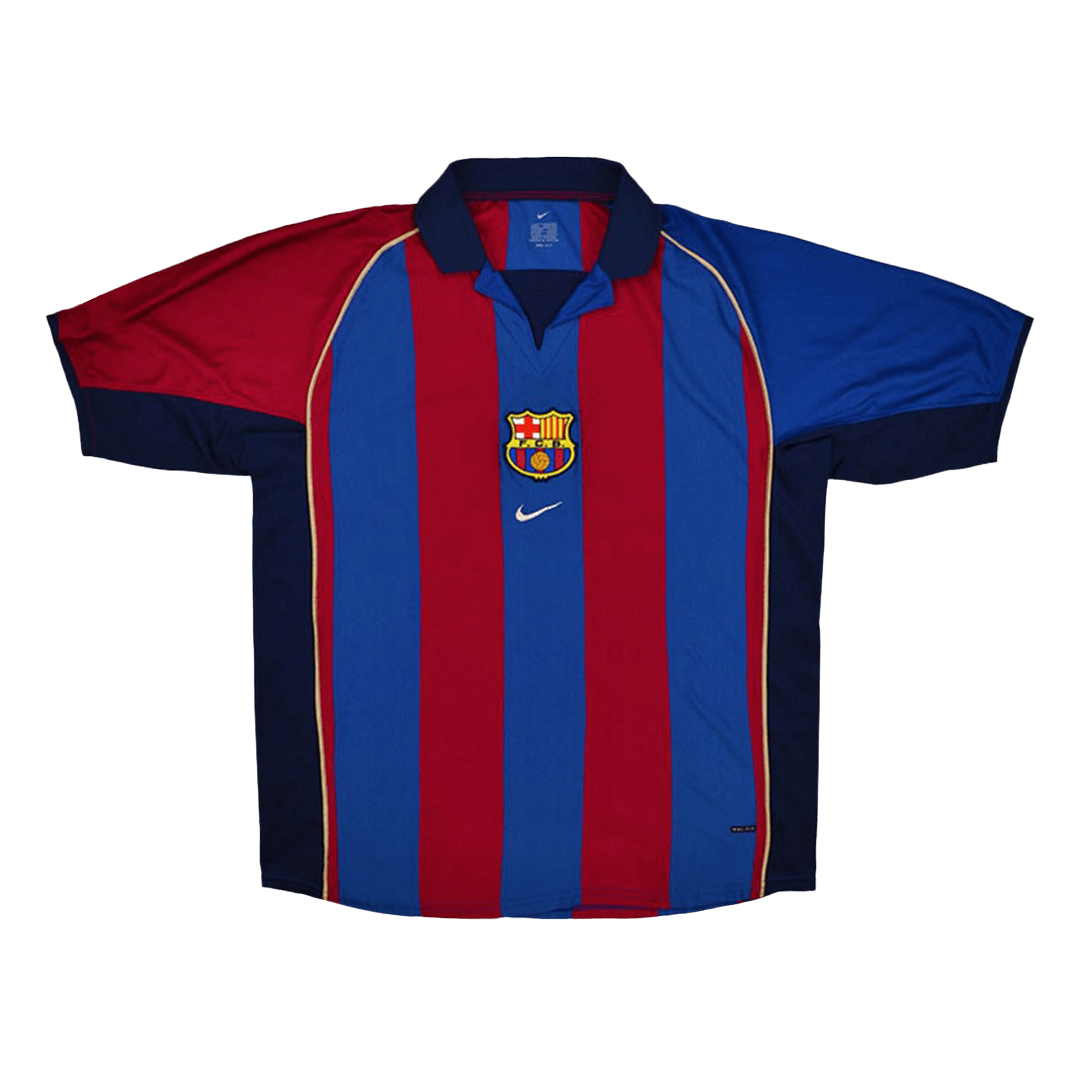 Retro 2001/02 Barcelona Home Soccer Jersey Top Soccer Jerseys Store