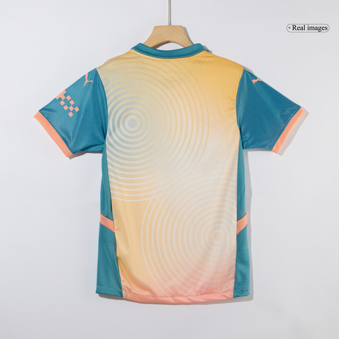 Player Version HAALAND #9 Manchester City Fourth Away Soccer Jersey 2024/25- Definitely City (UCL) Top Soccer Jerseys Store