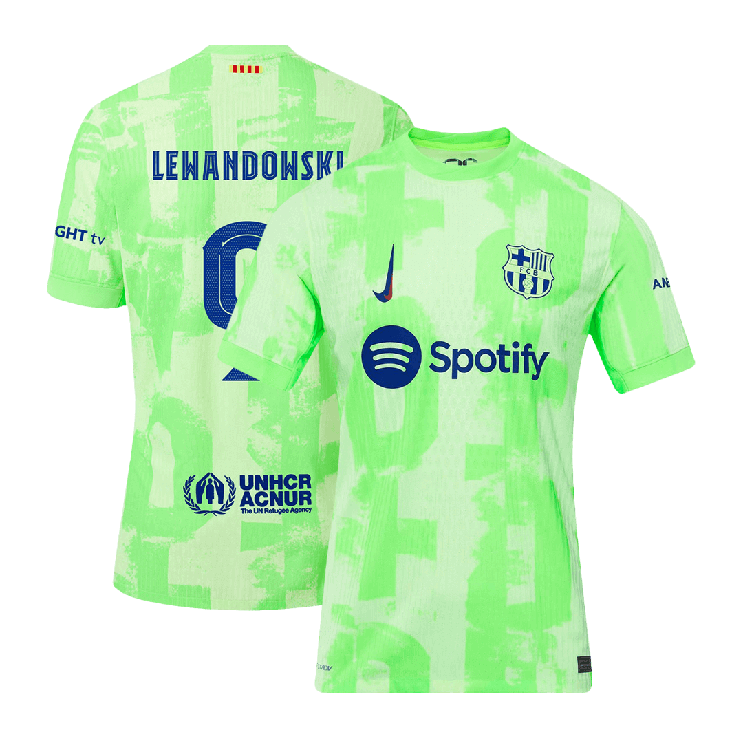 Player Version LEWANDOWSKI #9 Barcelona Third Away Soccer Jersey 2024/25 - UCL Top Soccer Jerseys Store