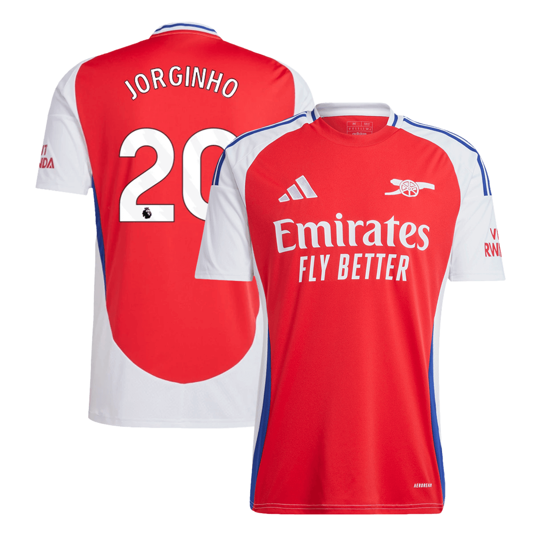 JORGINHO #20 Arsenal Home Soccer Jersey 2024/25 Top Soccer Jerseys Store