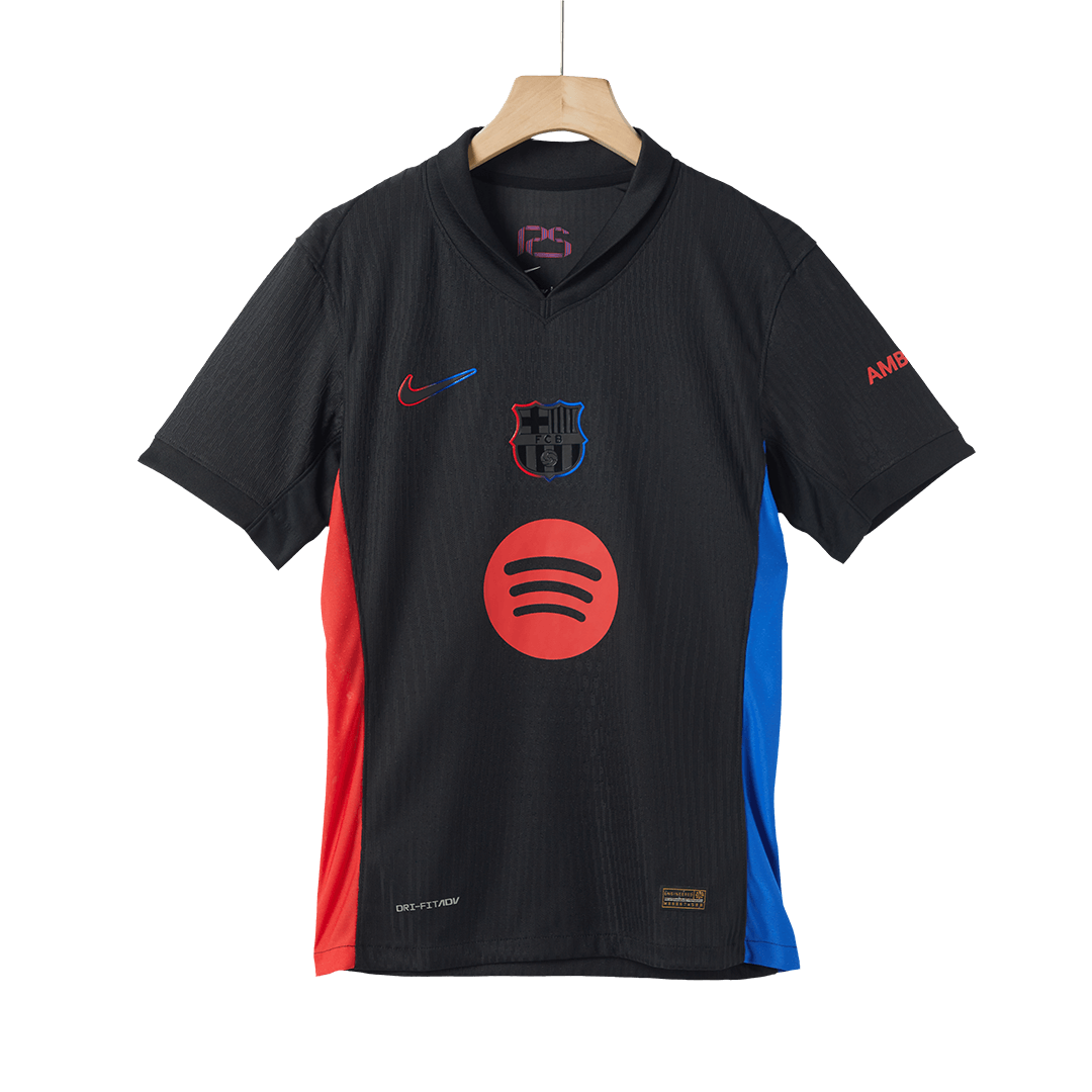 Player Version Barcelona Away Soccer Jersey 2024/25 - Spotify Logo Without Text Top Soccer Jerseys Store