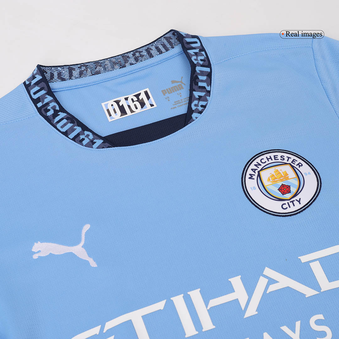 KHUSANOV #45 Manchester City Home Soccer Jersey 2024/25 Top Soccer Jerseys Store