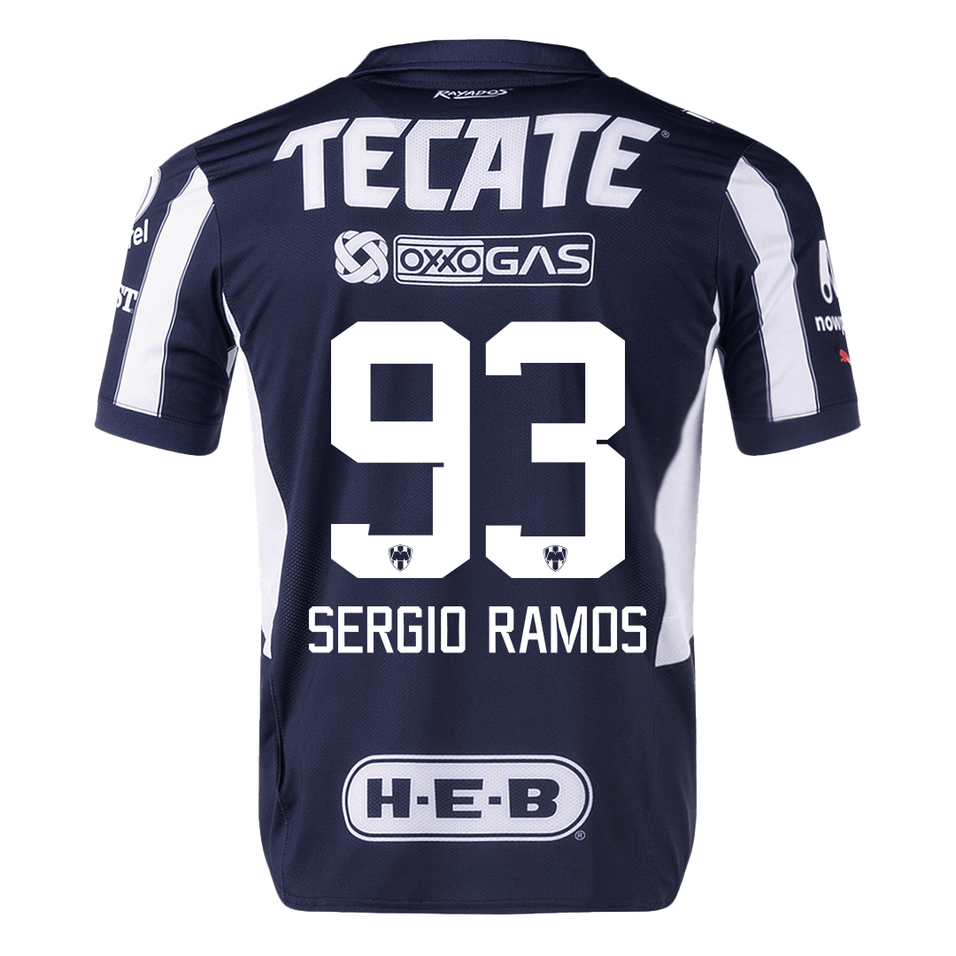 Player Version SERGIO RAMOS #93 Monterrey Home Soccer Jersey 2024/25 Top Soccer Jerseys Store