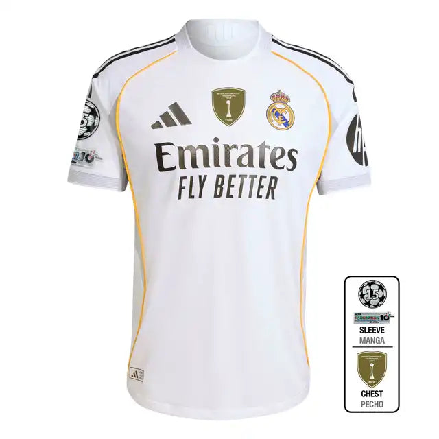 Wersja gracza Real Madrid 2025/26 Koszulka piłkarska domowa Pro Koszulki Pilkar Skie