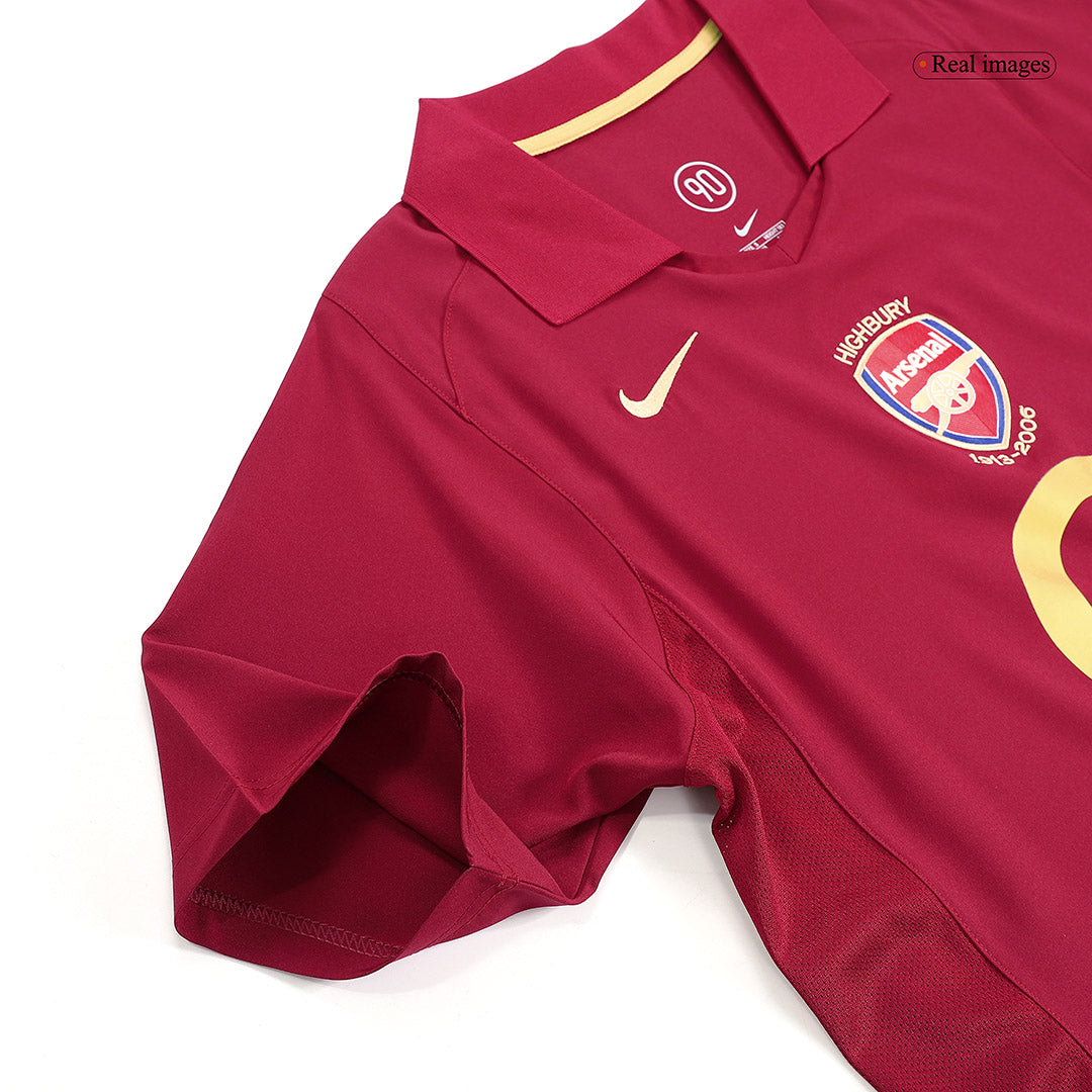 Retro BERGKAMP #10 2005/06 Arsenal Home Soccer Jersey Top Soccer Jerseys Store