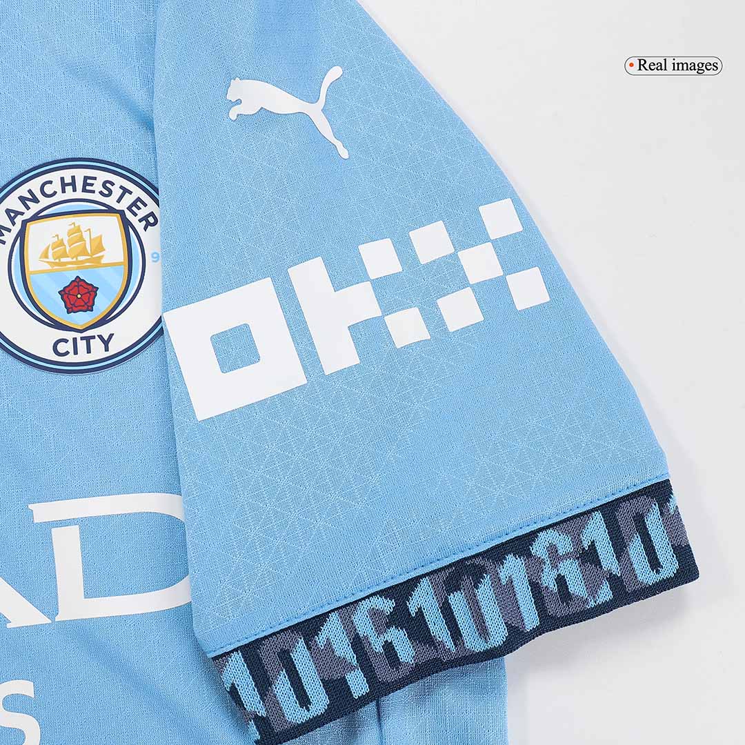 Player Version Manchester City Home Soccer Jersey 2024/25 Top Soccer Jerseys Store