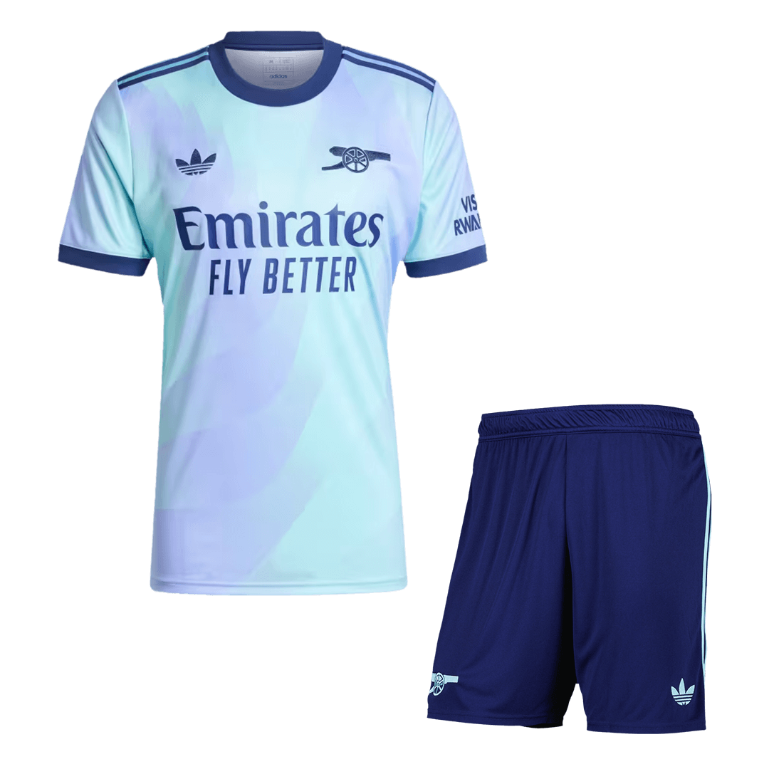 Arsenal Third Away Soccer Jersey Kit(Jersey+Shorts) 2024/25 Top Soccer Jerseys Store