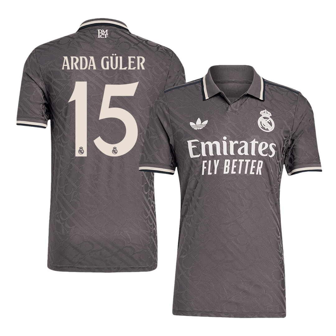Player Version Arda Güler #15 Real Madrid Third Away Soccer Jersey 2024/25 Top Soccer Jerseys Store