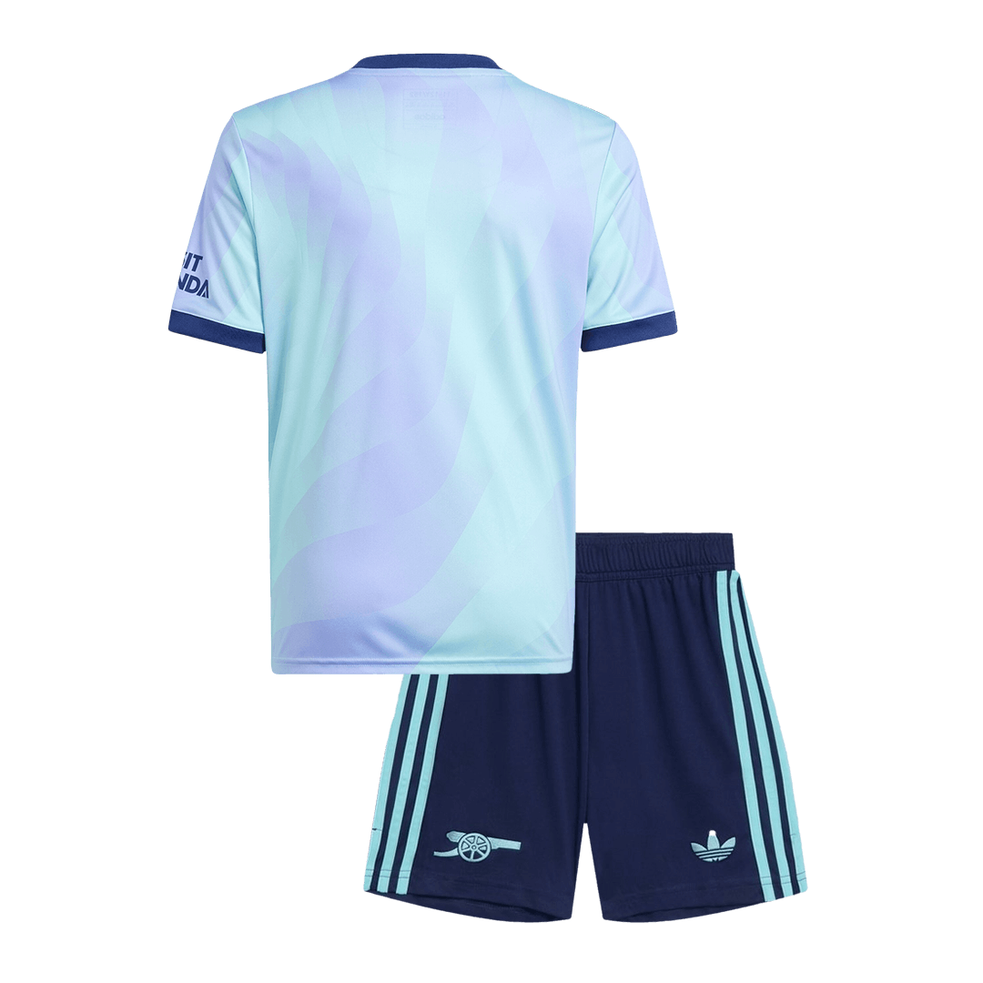 Kid's Arsenal Third Away Soccer Jersey Kit(Jersey+Shorts) 2024/25 Top Soccer Jerseys Store