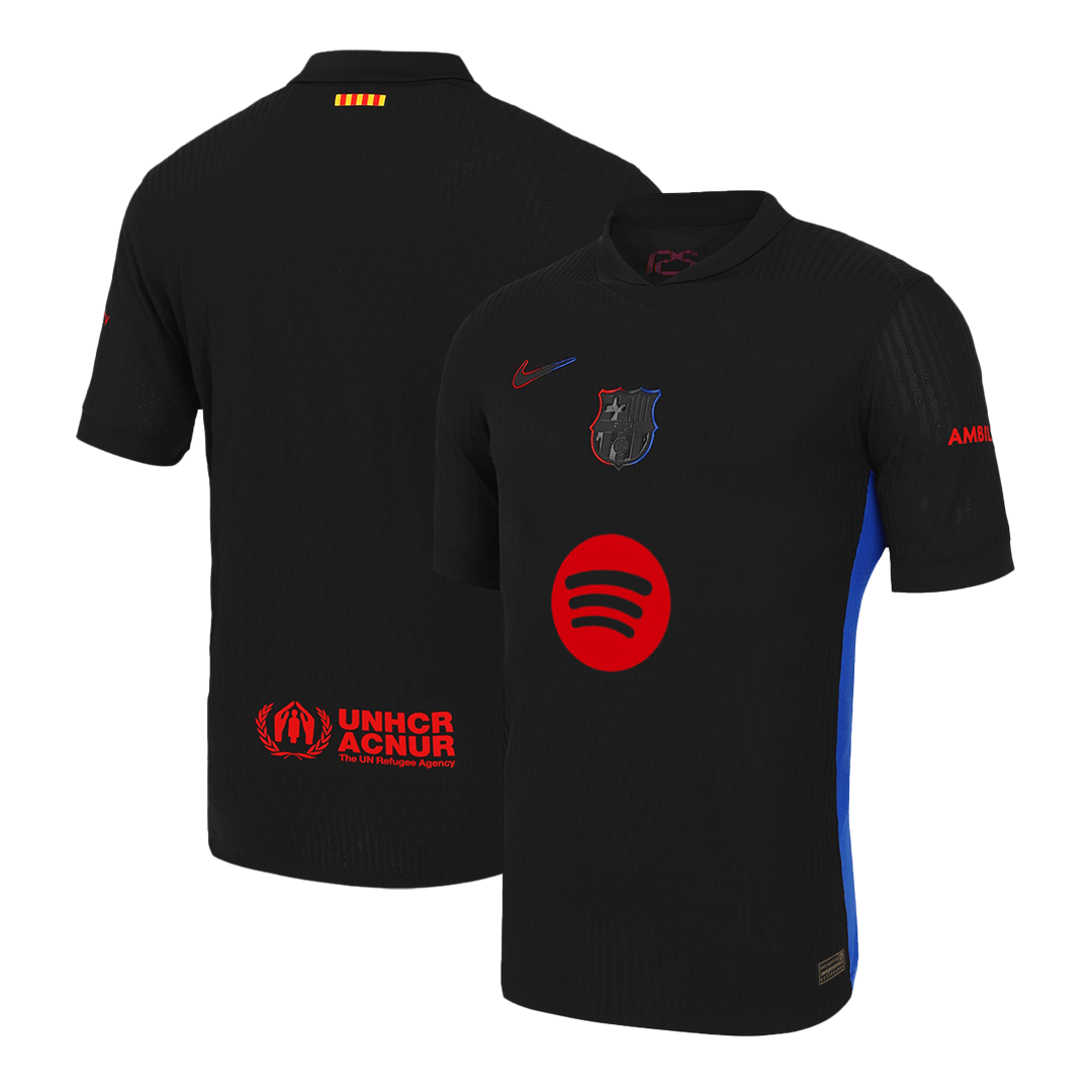 Player Version Barcelona Away Soccer Jersey 2024/25 - Spotify Logo Without Text Top Soccer Jerseys Store