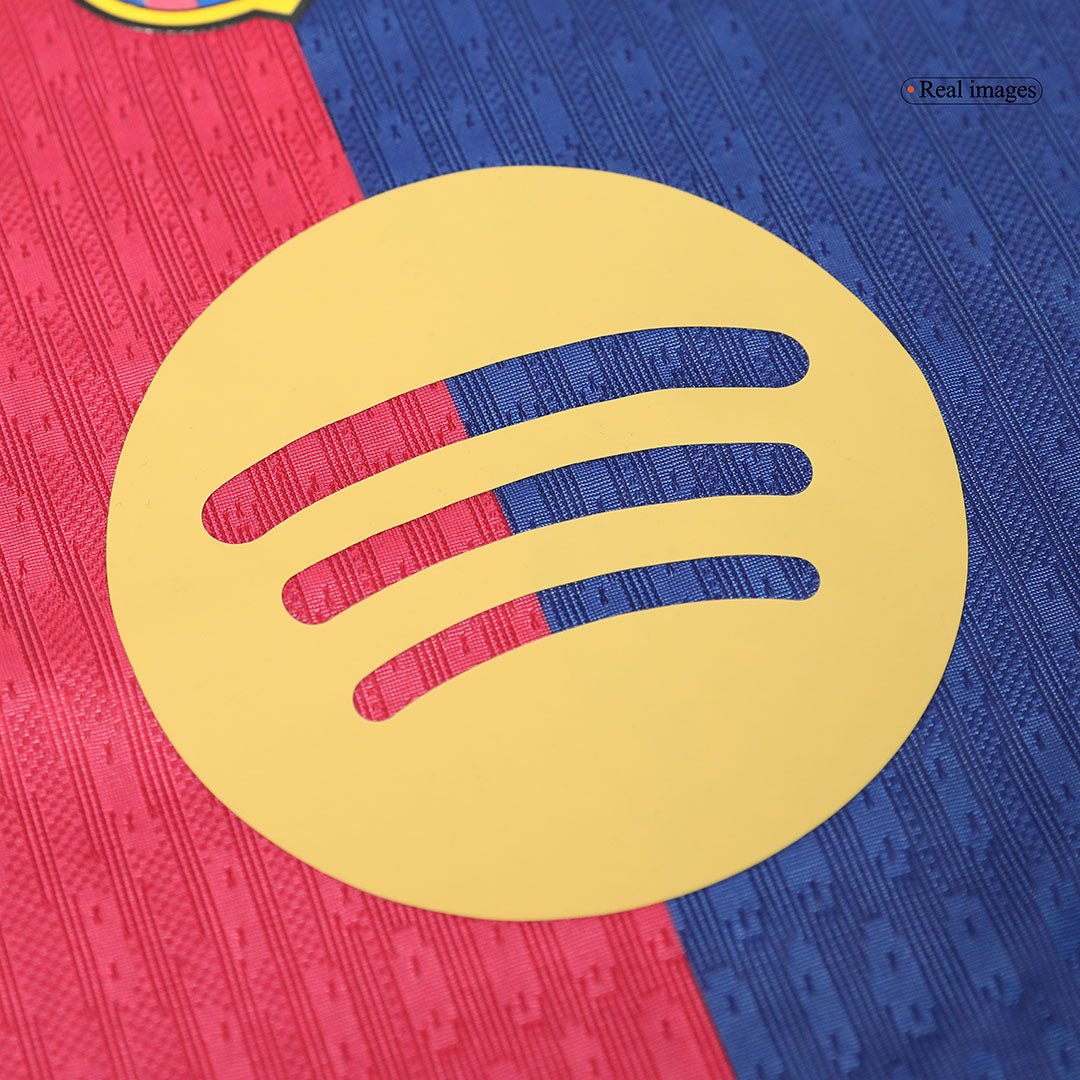 Player Version GAVI #6 Barcelona Home Soccer Jersey 2024/25 - Spotify Logo Without Text Top Soccer Jerseys Store