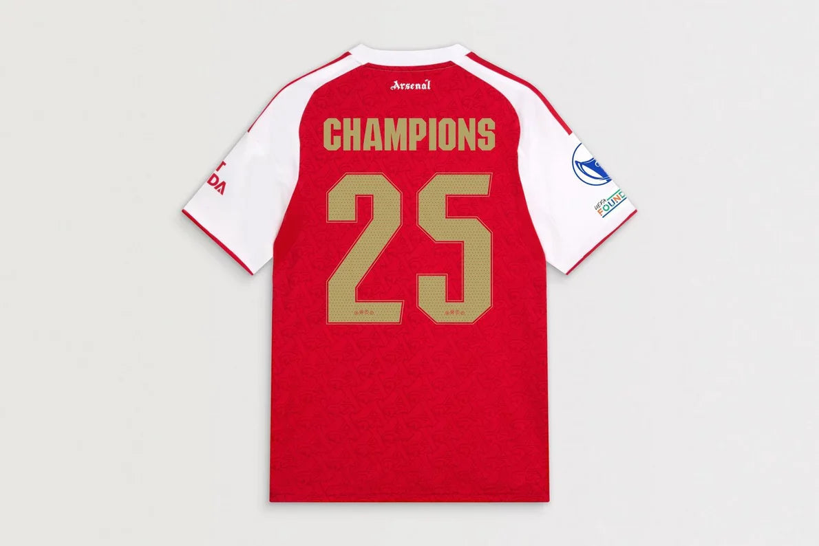 Koszulka domowa Arsenal 2025/26 - Mistrzowie UWCL Top Soccer Jerseys Store