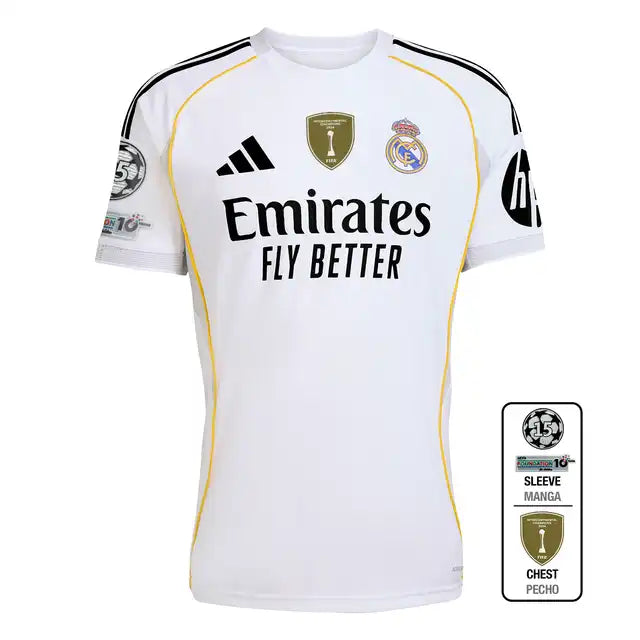 Real Madrid 2025/26 Domowa Koszulka Piłkarska Pro Koszulki Pilkar Skie
