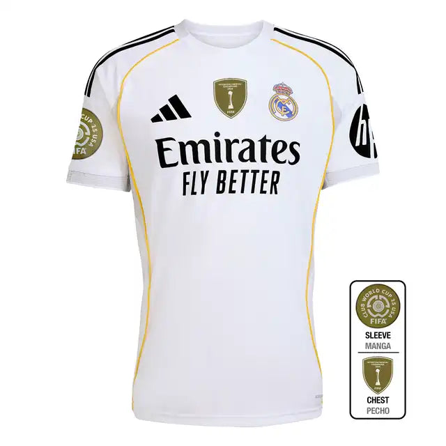Real Madrid 2025/26 Domowa Koszulka Piłkarska Pro Koszulki Pilkar Skie