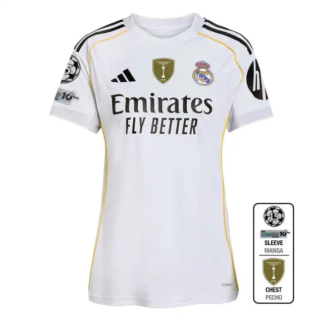 Trzecia domowa koszulka piłkarska Real Madrid dla kobiet 2025/26 Pro Koszulki Pilkar Skie