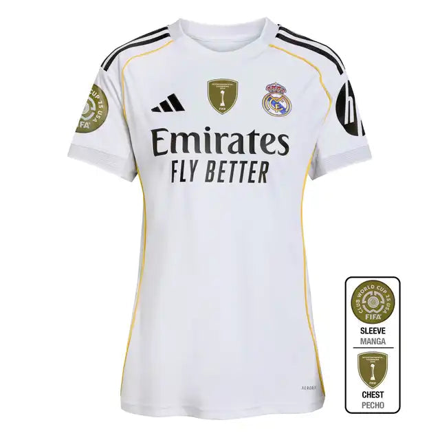 Trzecia domowa koszulka piłkarska Real Madrid dla kobiet 2025/26 Pro Koszulki Pilkar Skie