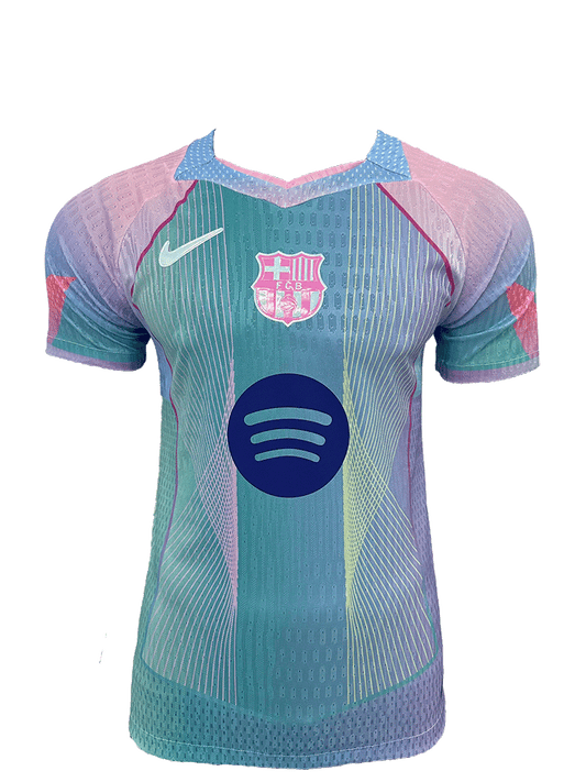 Wersja gracza Barcelona design niebiesko-różowa koszulka 25/26 Top Soccer Jerseys Store