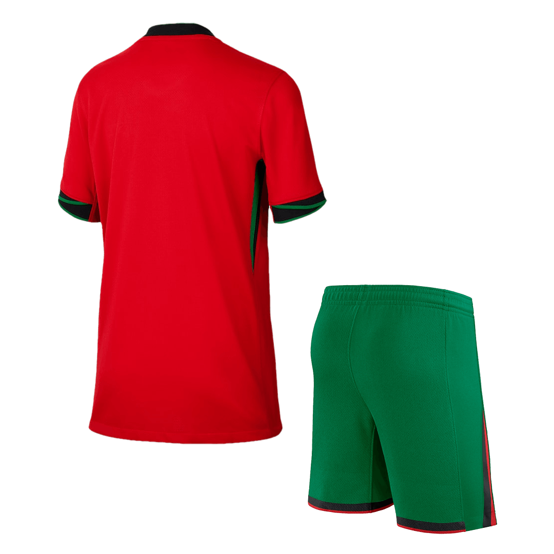 Dziecięcy zestaw koszulek domowych Portugalii (koszulka + spodenki) Euro 2024 Pro Koszulki Pilkar Skie