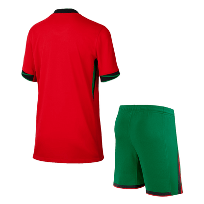 Dziecięcy zestaw koszulek domowych Portugalii (koszulka + spodenki) Euro 2024 Pro Koszulki Pilkar Skie