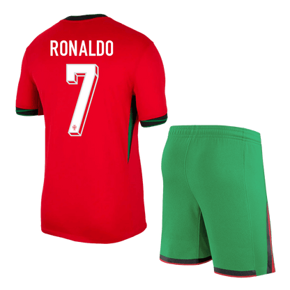 [Super jakość] Męska koszulka domowa Portugal RONALDO #7 (koszulka + spodenki) Zestaw Euro 2024 Pro Koszulki Pilkar Skie