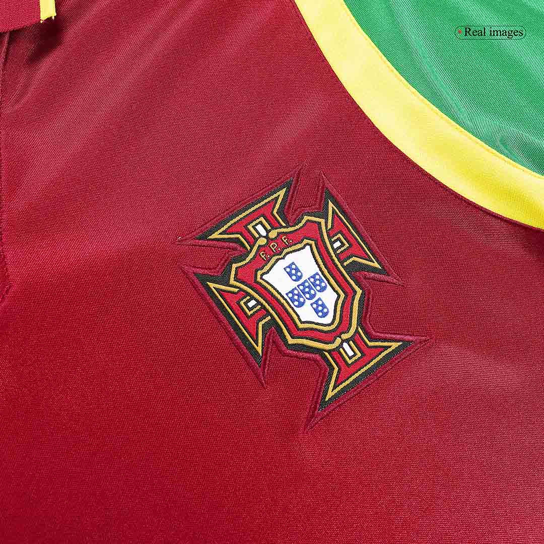 Portugal Domowa Retro Piłkarska Koszulka 1999 Pro Koszulki Pilkar Skie