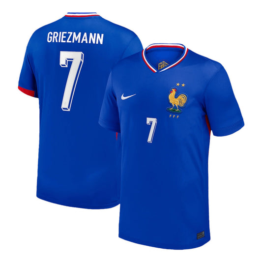 [Super Jakość] Męska France GRIEZMANN #7 Koszulka Piłkarska Domowa Euro 2024 Pro Koszulki Pilkar Skie