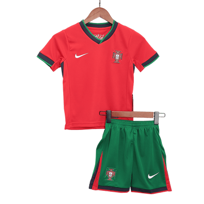 Dziecięcy zestaw koszulek domowych Portugalii (koszulka + spodenki) Euro 2024 Pro Koszulki Pilkar Skie