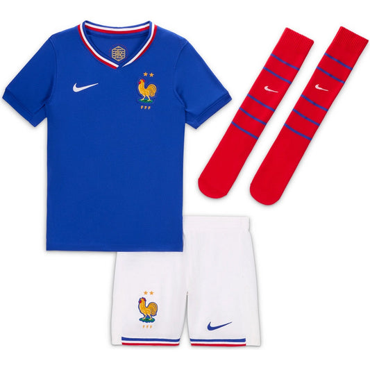 Dziecięce koszulki domowe France Pełny zestaw Euro 2024 Pro Koszulki Pilkar Skie