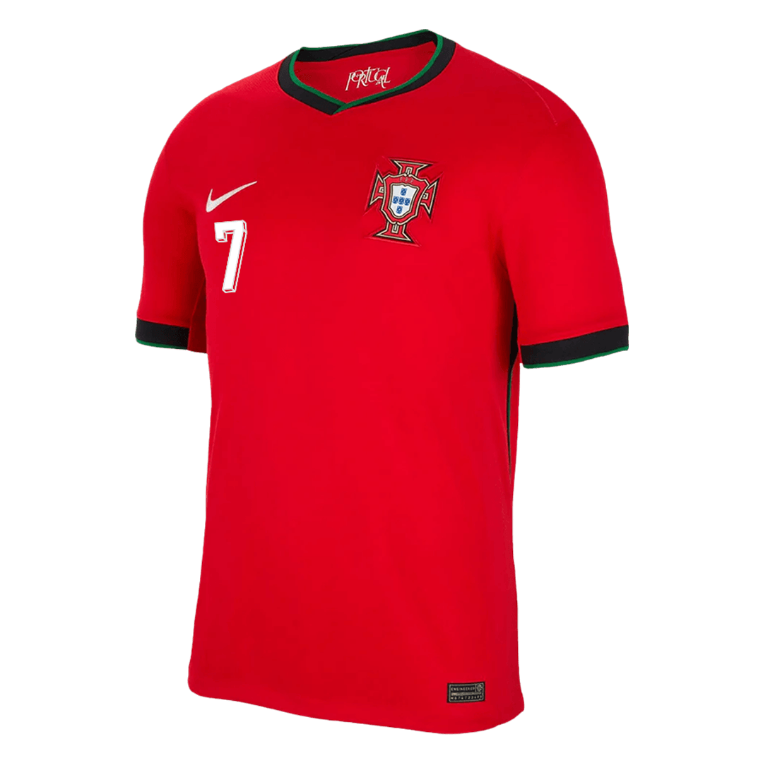[Super jakość] Męska koszulka domowa Portugal RONALDO #7 (koszulka + spodenki) Zestaw Euro 2024 Pro Koszulki Pilkar Skie