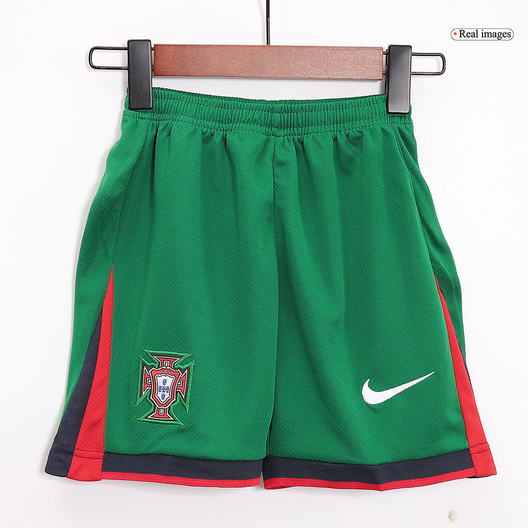 Dziecięcy zestaw koszulek domowych Portugalii (koszulka + spodenki) Euro 2024 Pro Koszulki Pilkar Skie