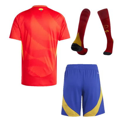 Zestaw koszulek piłkarskich reprezentacji Spain (koszulka + spodenki + skarpetki) 2024/25 Pro Koszulki Pilkar Skie