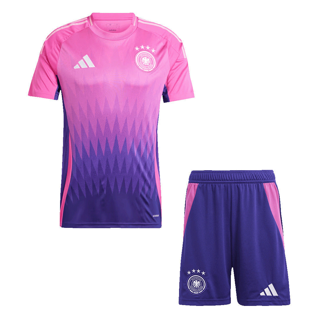 [Super Quailty] Męski strój wyjazdowy Germany (koszulka + spodenki) Euro 2024 Top Soccer World Shop