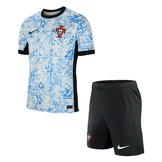 Męska koszulka wyjazdowa Portugalii (koszulka + spodenki) Zestaw Euro 2024 Pro Koszulki Pilkar Skie