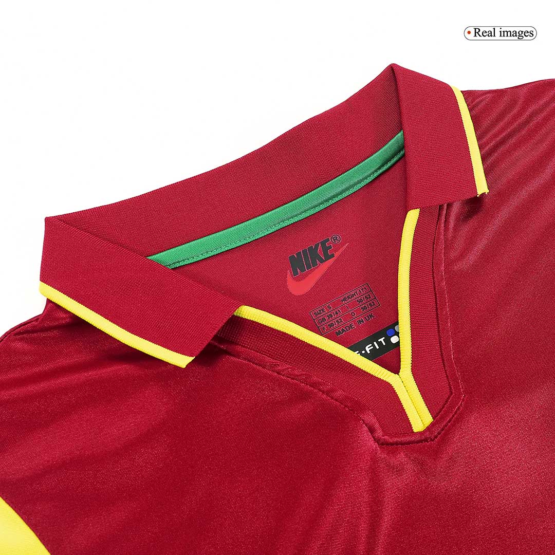 Portugal Domowa Retro Piłkarska Koszulka 1999 Pro Koszulki Pilkar Skie
