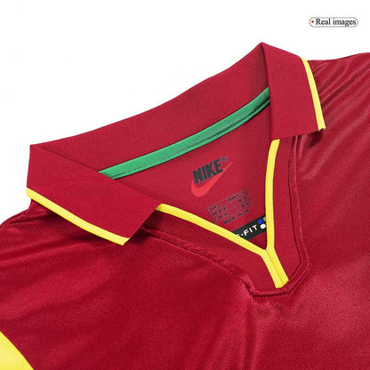 Portugal Domowa Retro Piłkarska Koszulka 1999 Pro Koszulki Pilkar Skie