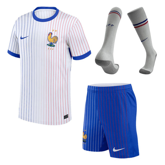 [Super jakość] Męska koszulka wyjazdowa France Pełny zestaw Euro 2024 Pro Koszulki Pilkar Skie
