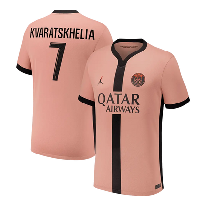 KVARATSKHELIA #7 PSG Third Away Soccer Jersey 2024/25 Top Soccer Jerseys Store